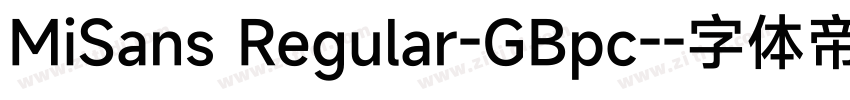 MiSans Regular-GBpc-字体转换